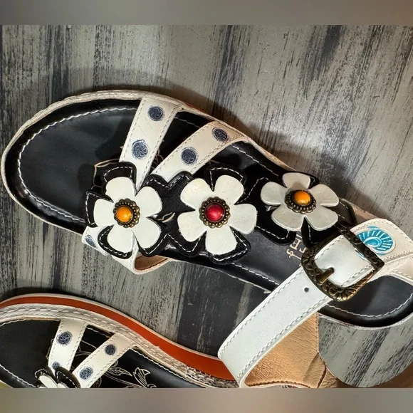 L'Artiste by Spring Step Women’s Goodie Ankle Strap Sandal With Floral Appliqué - Picture 16 of 16